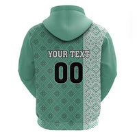 Custom Belarus Football Hoodie The White Wings Green Version