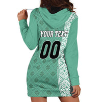 Custom Belarus Football Hoodie Dress The White Wings Green Version