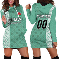 Custom Belarus Football Hoodie Dress The White Wings Green Version