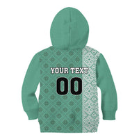 Custom Belarus Football Kid Hoodie The White Wings Green Version