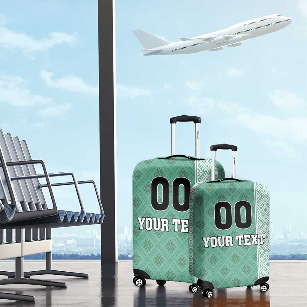 Custom Belarus Football Luggage Cover The White Wings Green Version