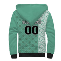 Custom Belarus Football Sherpa Hoodie The White Wings Green Version