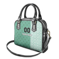 Custom Belarus Football Shoulder Handbag The White Wings Green Version