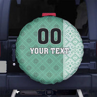 Custom Belarus Football Spare Tire Cover The White Wings Green Version
