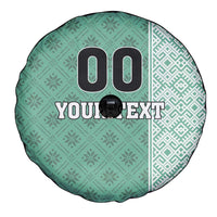 Custom Belarus Football Spare Tire Cover The White Wings Green Version