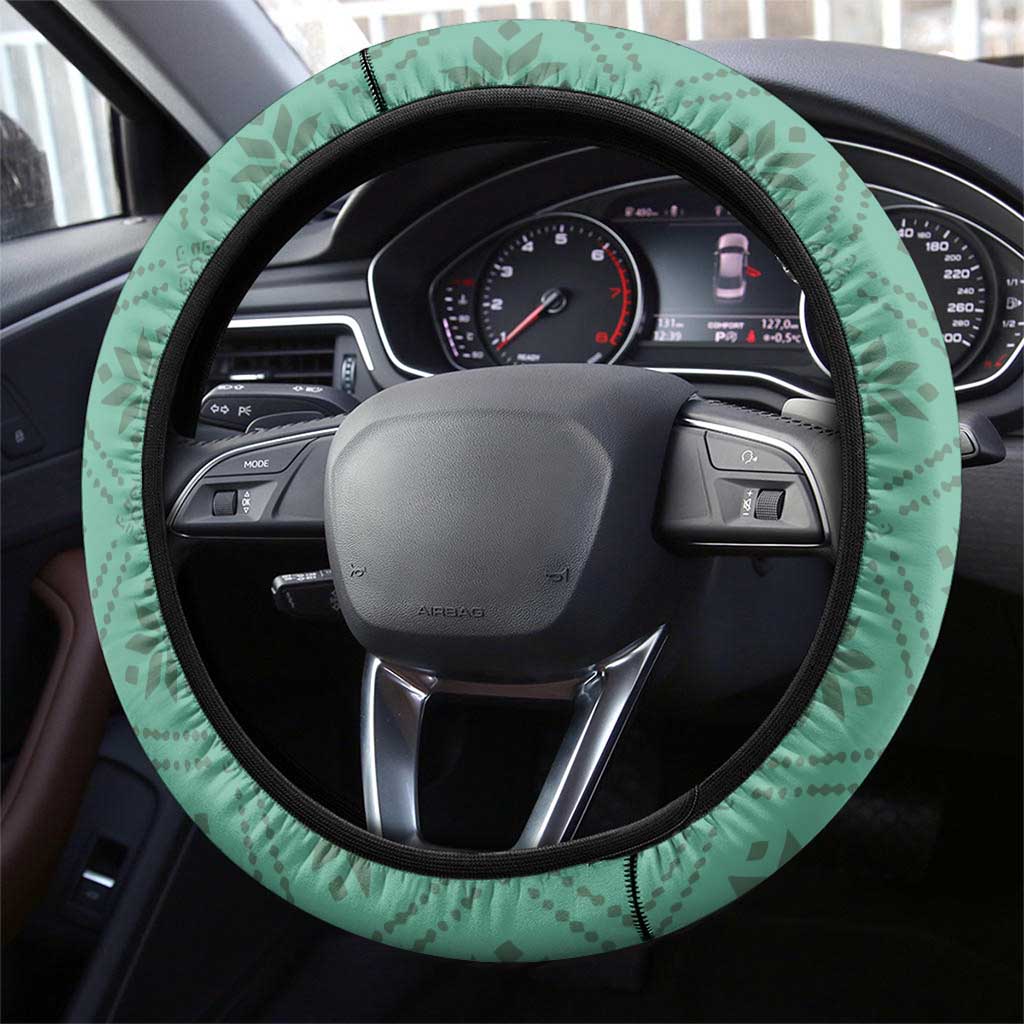 Belarus Football Steering Wheel Cover The White Wings Green Version