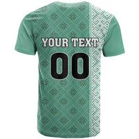 Custom Belarus Football T Shirt The White Wings Green Version