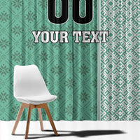 Custom Belarus Football Window Curtain The White Wings Green Version