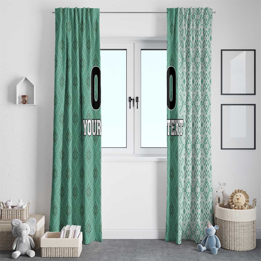 Custom Belarus Football Window Curtain The White Wings Green Version