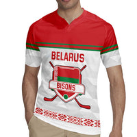 Custom Belarus Ice Hockey Rugby Jersey 2025 Go Bisons White Version