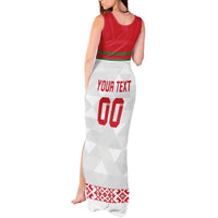 Custom Belarus Ice Hockey Tank Maxi Dress 2025 Go Bisons White Version