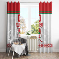 Custom Belarus Ice Hockey Window Curtain 2025 Go Bisons White Version