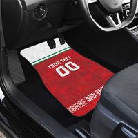 Custom Belarus Ice Hockey Car Mats 2025 Go Bisons Red Version