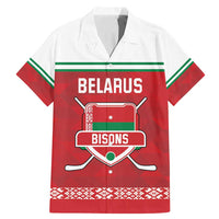 Custom Belarus Ice Hockey Family Matching Mermaid Dress and Hawaiian Shirt 2025 Go Bisons Red Version