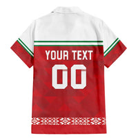 Custom Belarus Ice Hockey Family Matching Mermaid Dress and Hawaiian Shirt 2025 Go Bisons Red Version