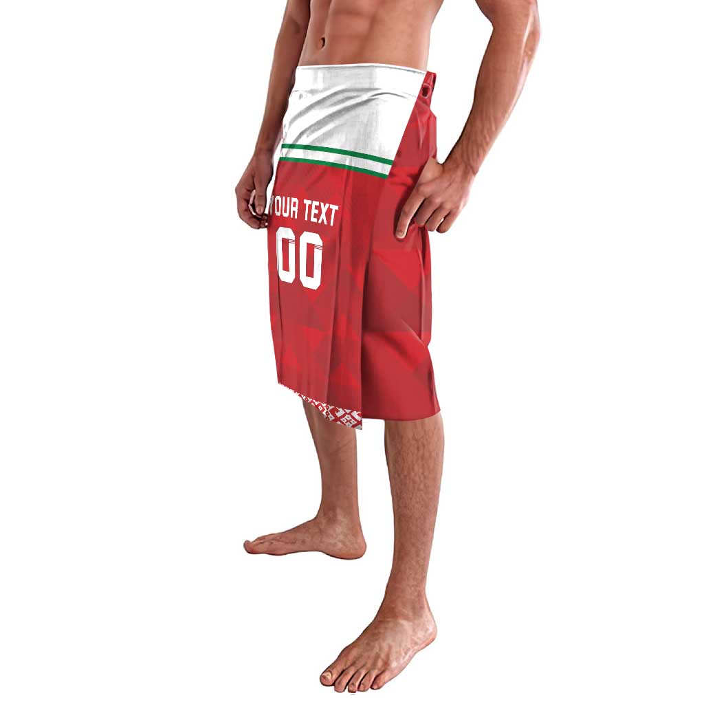 Custom Belarus Ice Hockey Lavalava 2025 Go Bisons Red Version