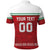 Custom Belarus Ice Hockey Polo Shirt 2025 Go Bisons Red Version