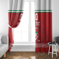 Custom Belarus Ice Hockey Window Curtain 2025 Go Bisons Red Version