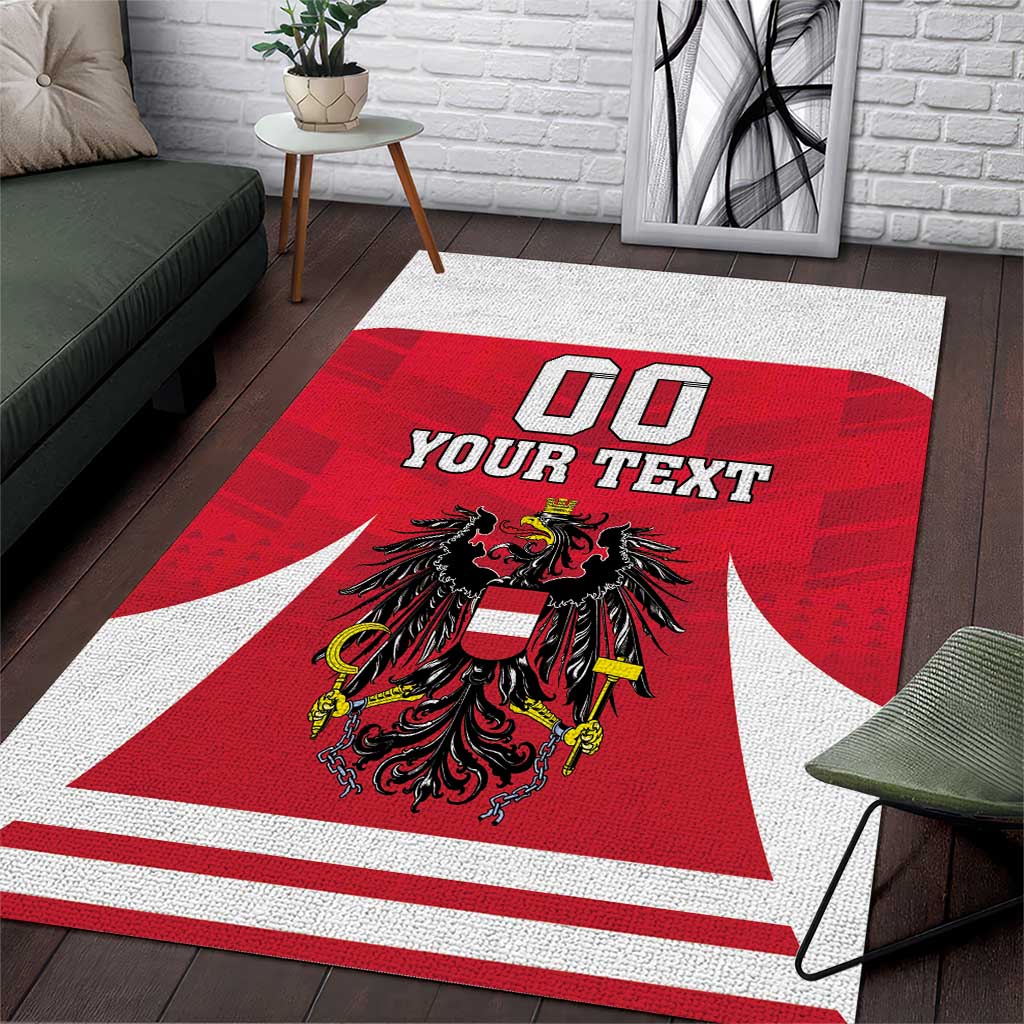 Custom Austria Hockey Area Rug Die Adler Go Champions