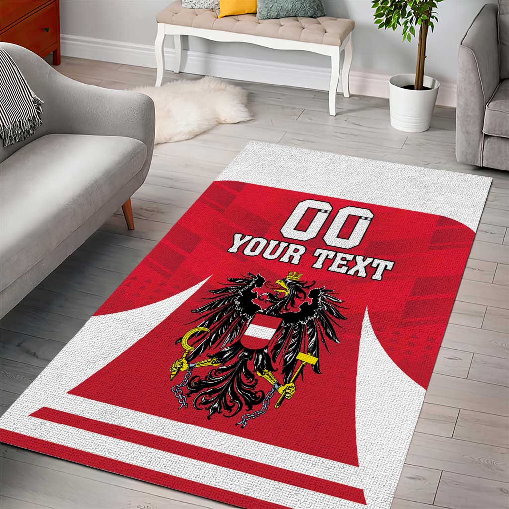 Custom Austria Hockey Area Rug Die Adler Go Champions