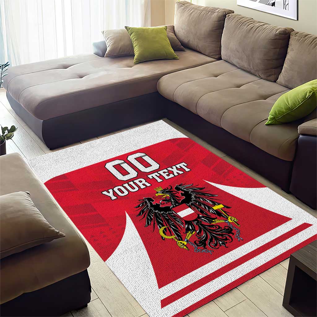 Custom Austria Hockey Area Rug Die Adler Go Champions