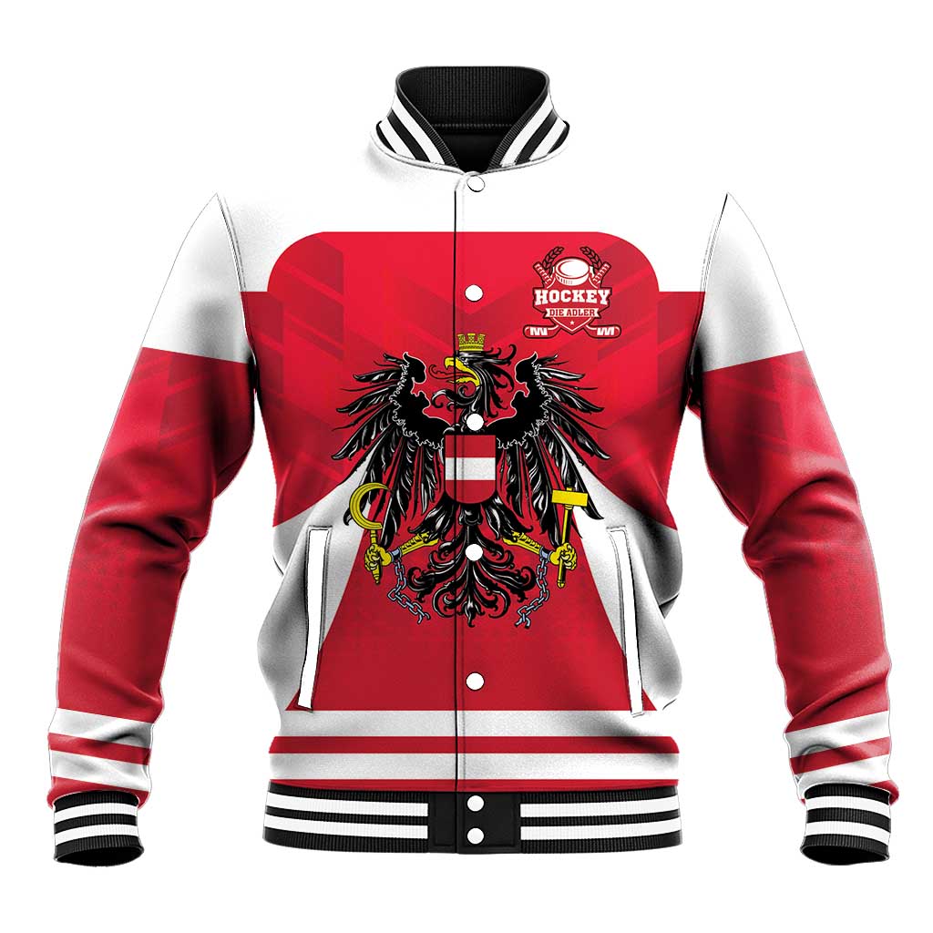Custom Austria Hockey Baseball Jacket Die Adler Go Champions