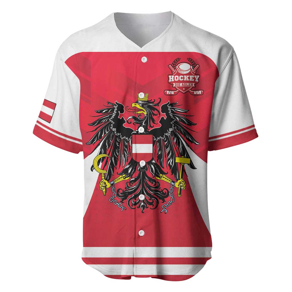Custom Austria Hockey Baseball Jersey Die Adler Go Champions