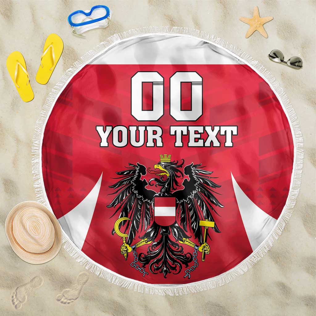 Custom Austria Hockey Beach Blanket Die Adler Go Champions