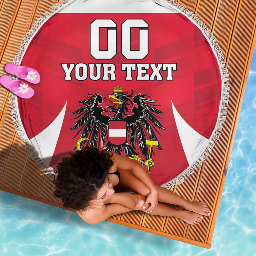 Custom Austria Hockey Beach Blanket Die Adler Go Champions