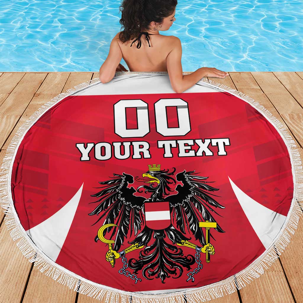 Custom Austria Hockey Beach Blanket Die Adler Go Champions