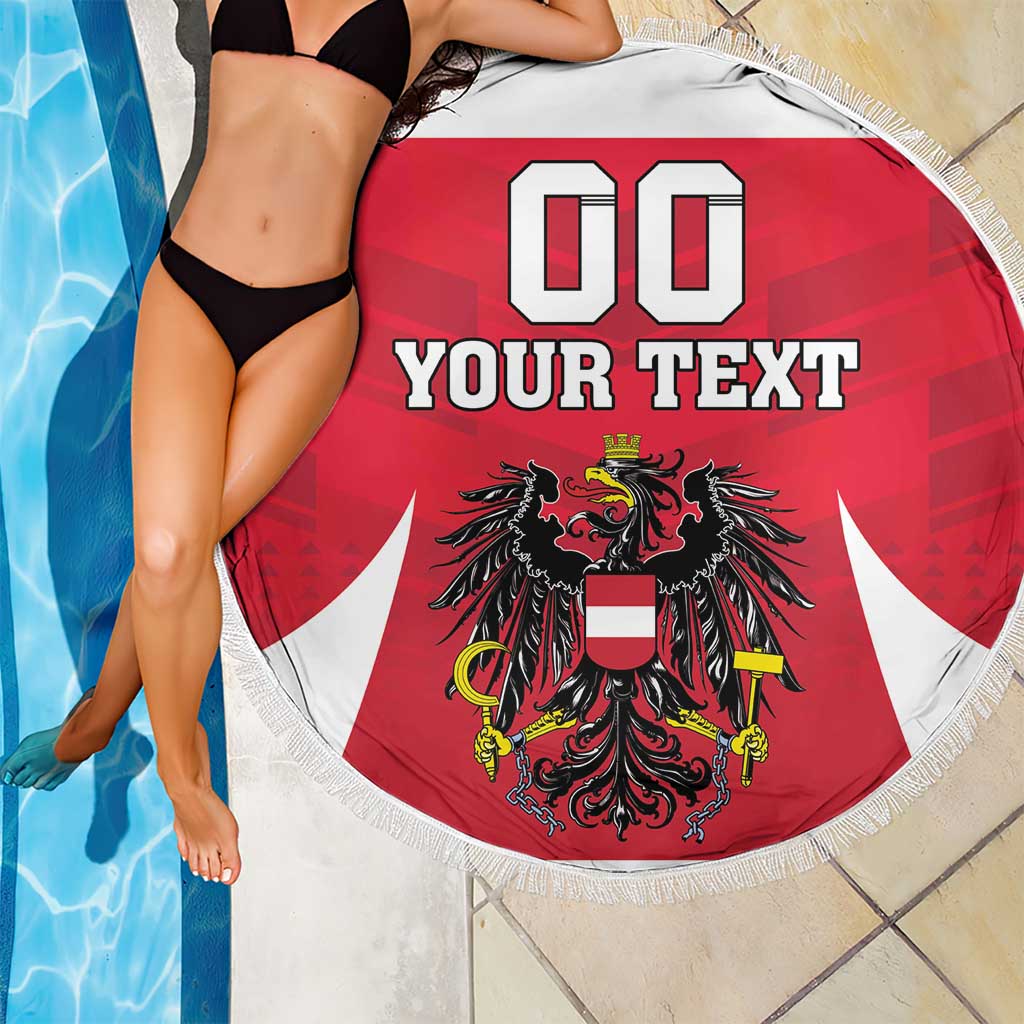 Custom Austria Hockey Beach Blanket Die Adler Go Champions