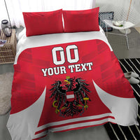 Custom Austria Hockey Bedding Set Die Adler Go Champions