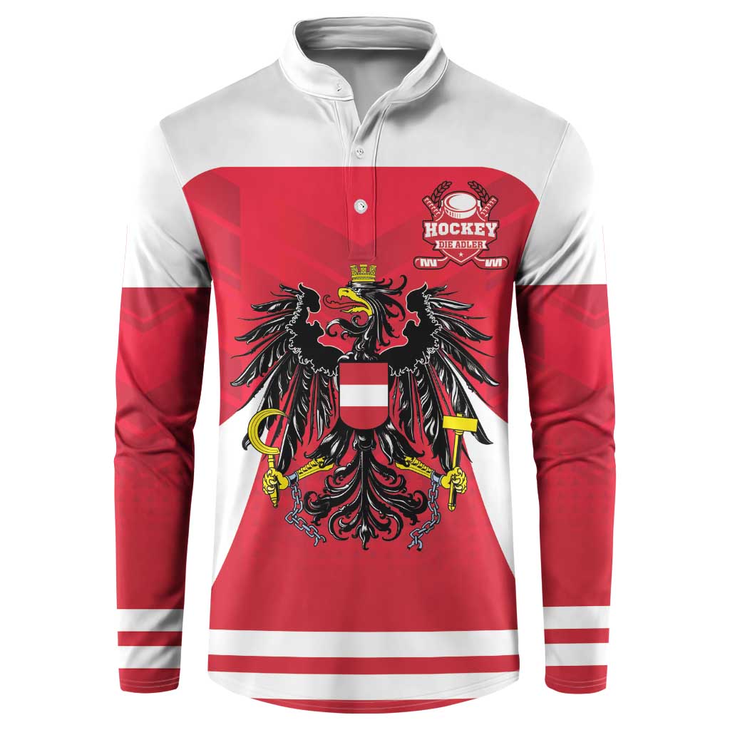 Custom Austria Hockey Button Sweatshirt Die Adler Go Champions