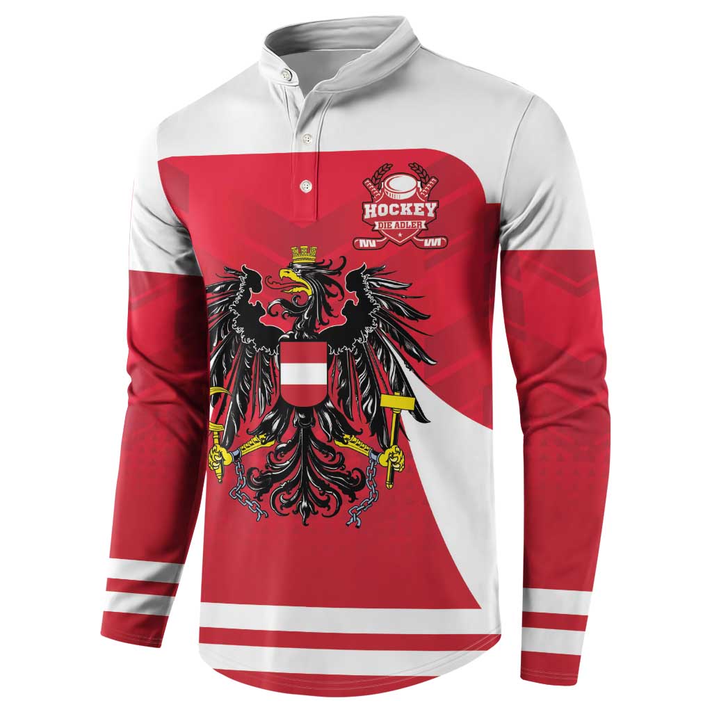 Custom Austria Hockey Button Sweatshirt Die Adler Go Champions