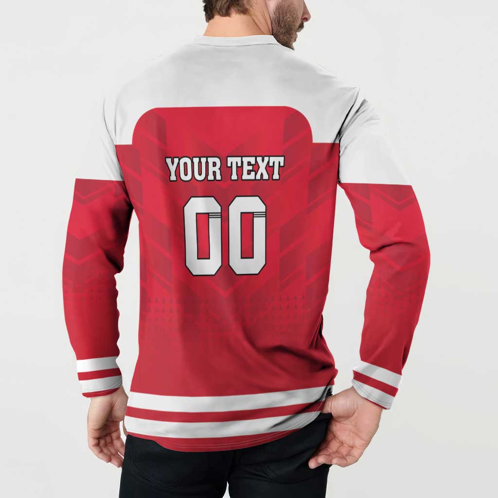 Custom Austria Hockey Button Sweatshirt Die Adler Go Champions