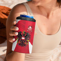 Custom Austria Hockey 4 in 1 Can Cooler Tumbler Die Adler Go Champions