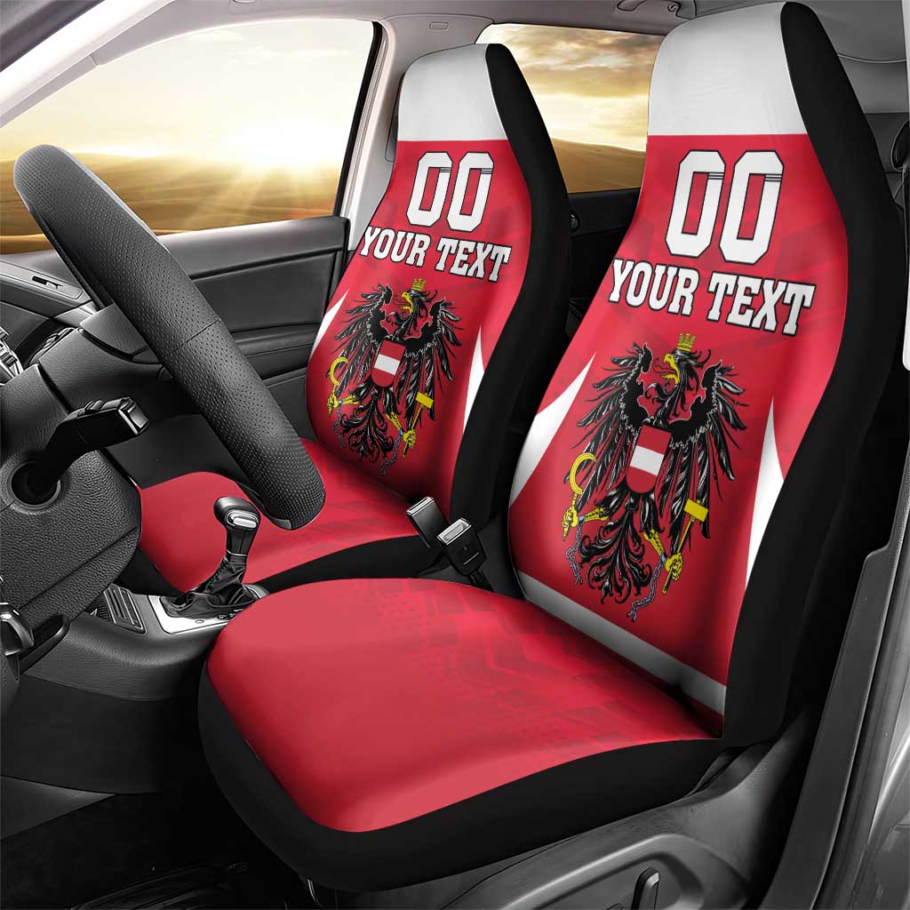 Custom Austria Hockey Car Seat Cover Die Adler Go Champions