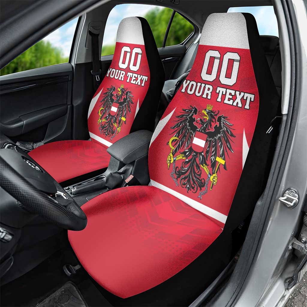 Custom Austria Hockey Car Seat Cover Die Adler Go Champions