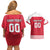 Custom Austria Hockey Couples Matching Off Shoulder Short Dress and Hawaiian Shirt Die Adler Go Champions
