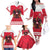 Custom Austria Hockey Family Matching Off The Shoulder Long Sleeve Dress and Hawaiian Shirt Die Adler Go Champions