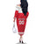 Custom Austria Hockey Family Matching Off The Shoulder Long Sleeve Dress and Hawaiian Shirt Die Adler Go Champions