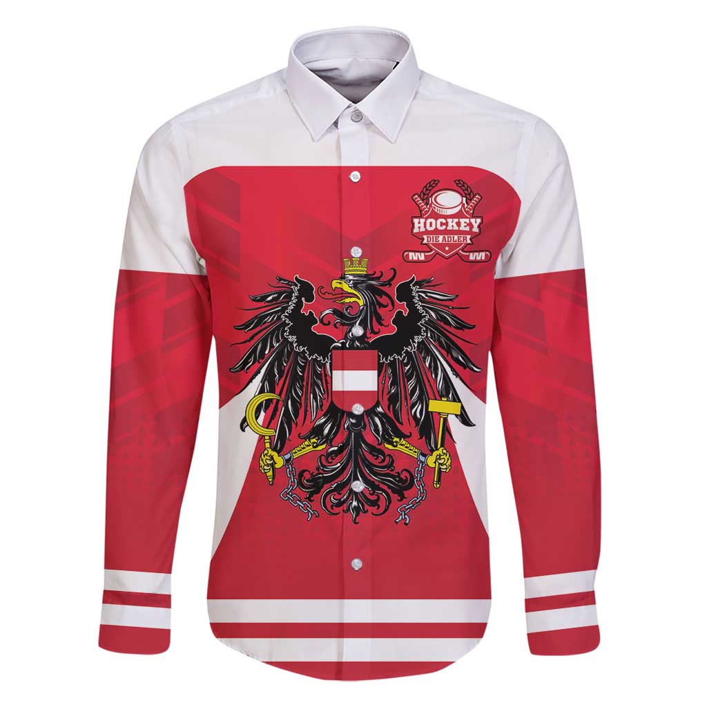 Custom Austria Hockey Family Matching Off Shoulder Maxi Dress and Hawaiian Shirt Die Adler Go Champions