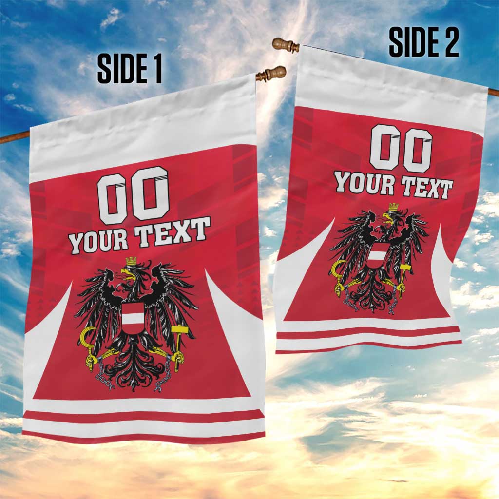 Custom Austria Hockey Garden Flag Die Adler Go Champions