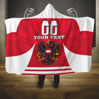 Custom Austria Hockey Hooded Blanket Die Adler Go Champions