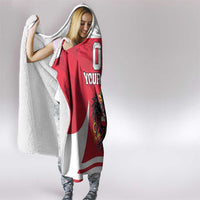 Custom Austria Hockey Hooded Blanket Die Adler Go Champions