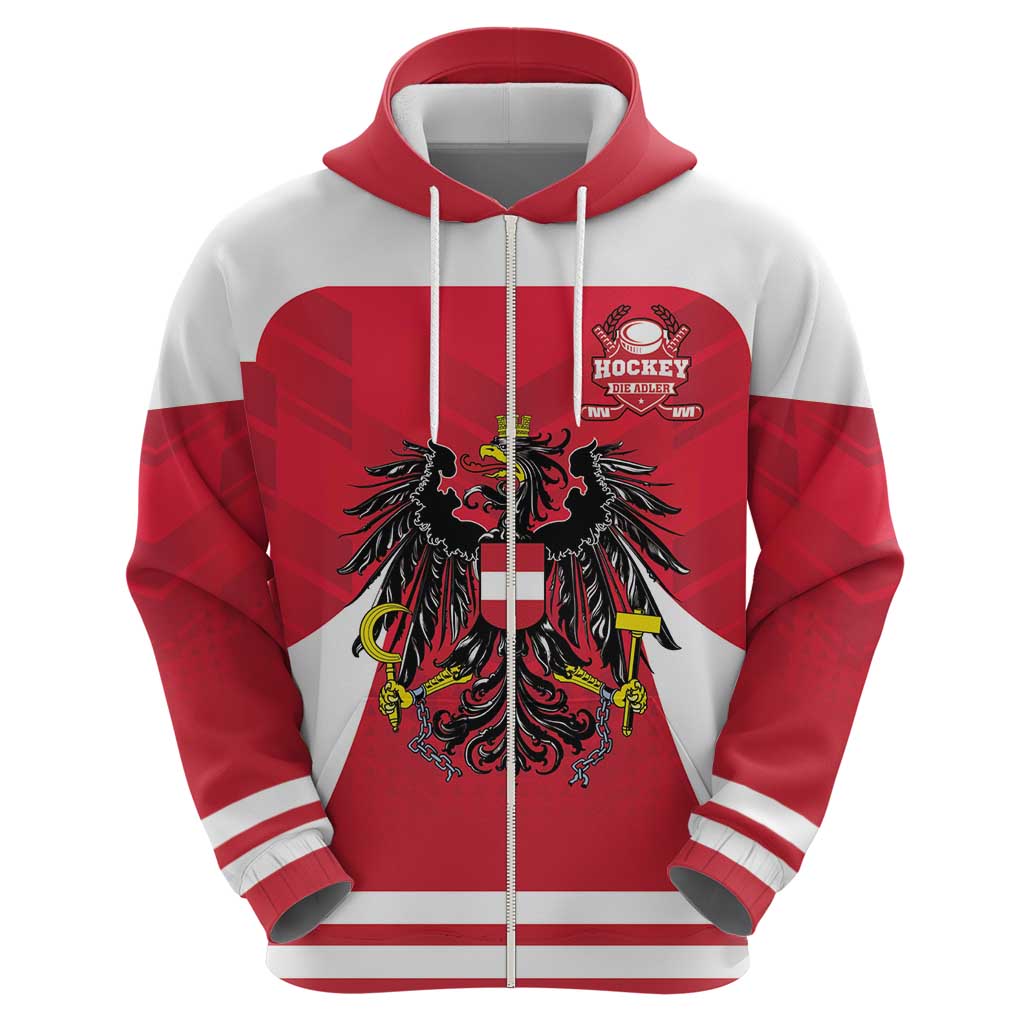 Custom Austria Hockey Hoodie Die Adler Go Champions
