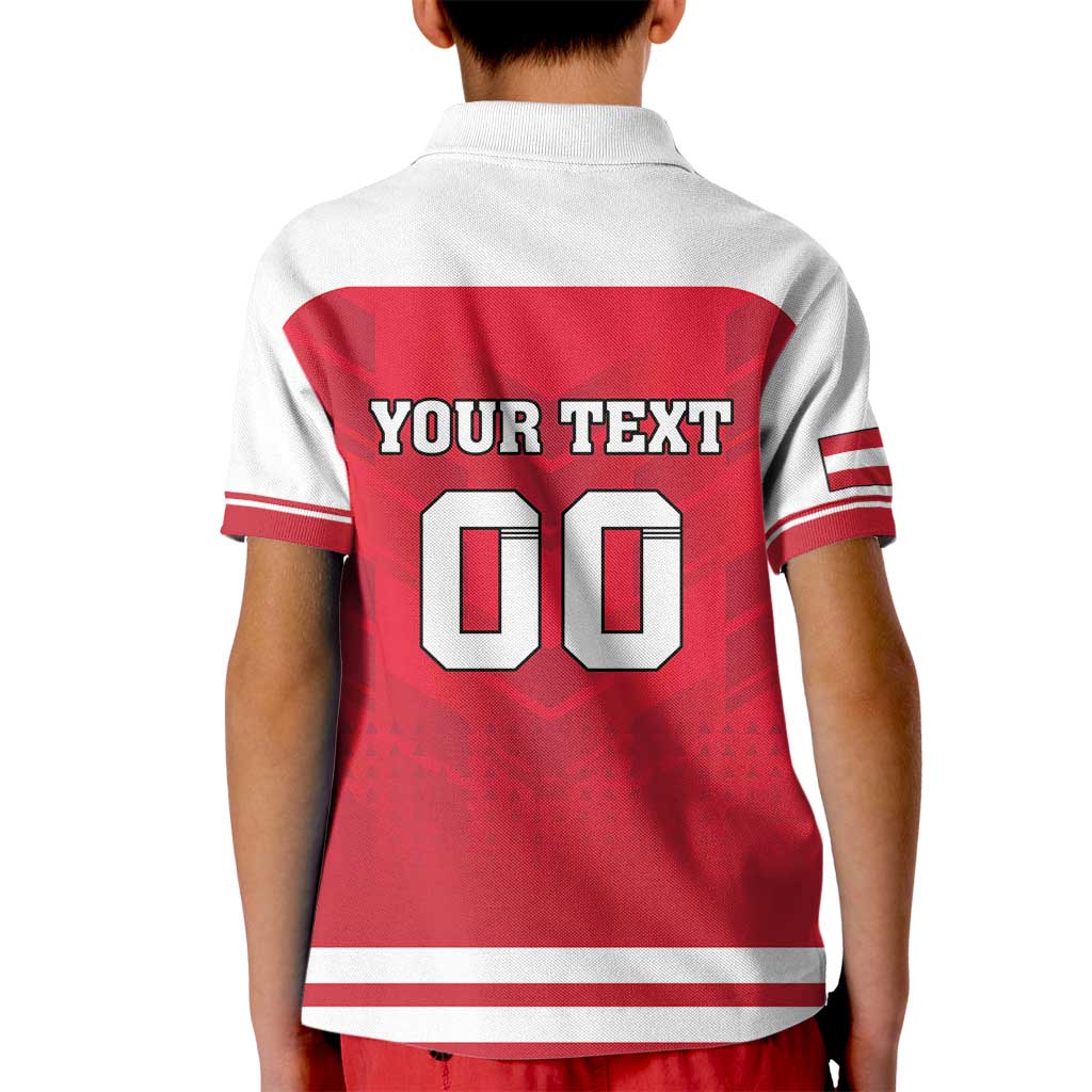 Custom Austria Hockey Kid Polo Shirt Die Adler Go Champions