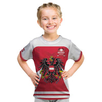 Custom Austria Hockey Kid T Shirt Die Adler Go Champions