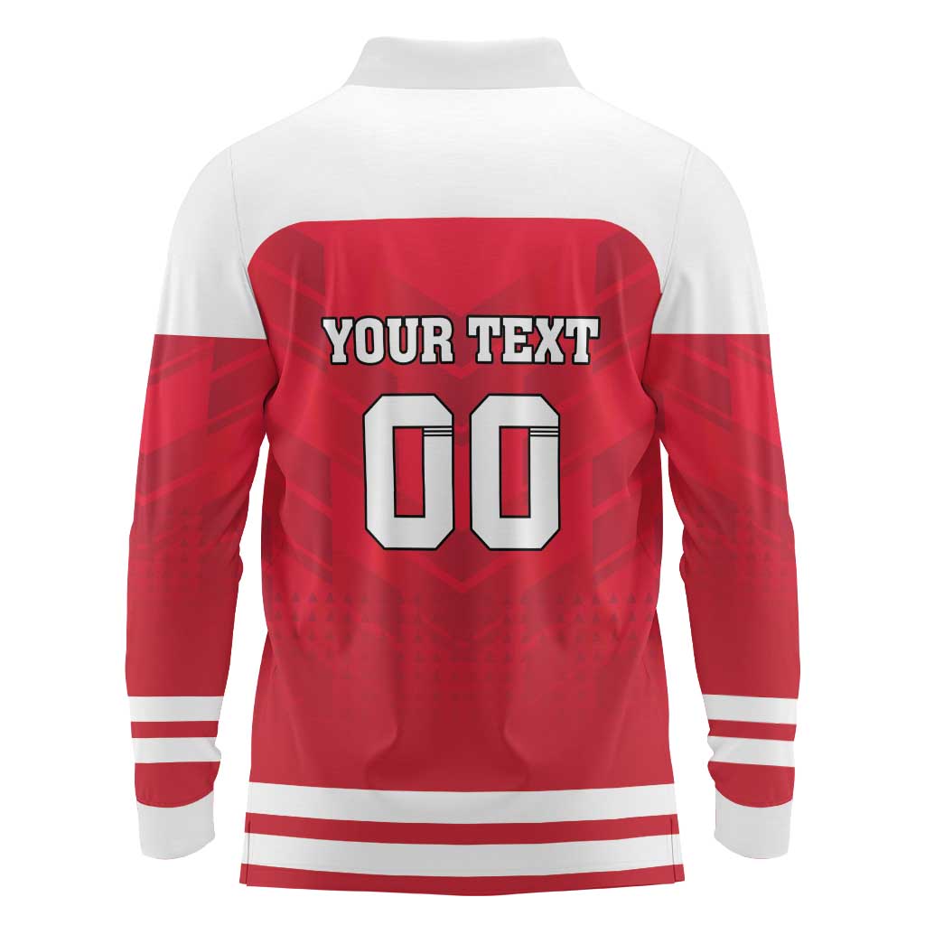 Custom Austria Hockey Long Sleeve Polo Shirt Die Adler Go Champions