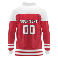 Custom Austria Hockey Long Sleeve Polo Shirt Die Adler Go Champions